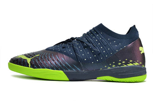 Chuteira Futsal Puma Future Z 1.3 IC Azul e Verde 