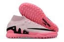 Chuteira Society Nike Air Zoom Mercurial Superfly 9 Elite TF Rosa e Preto "Mad Brilliance Pack"