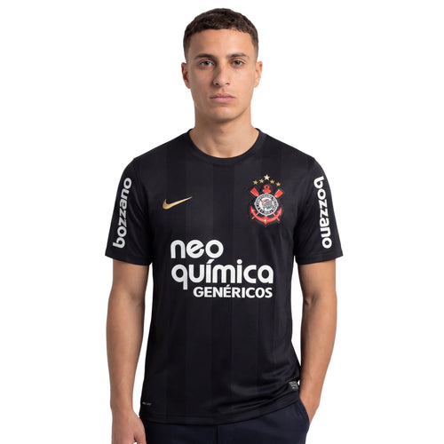 Camisa Corinthians Away 2010 Retrô - Preta