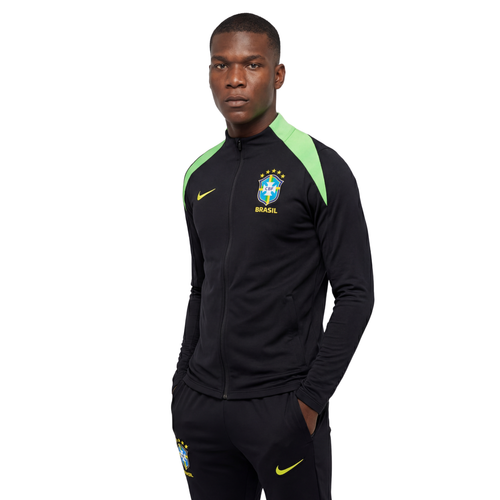 Conjunto Agasalho Treino Brasil 24/25 - Preto e Verde