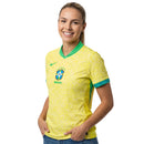 Camisa Brasil Home Feminina 2024 - Amarela - Tam: M