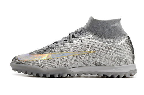Chuteira Society Nike Mercurial Superfly 9 Elite TF Prata 