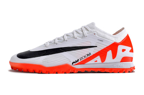 Chuteira Society Nike Air Zoom Mercurial Vapor 15 Elite TF Branca e Vermelho 