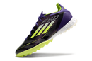Chuteira Society Adidas F50 TF Roxa e Verde "Fast Reborn Pack"