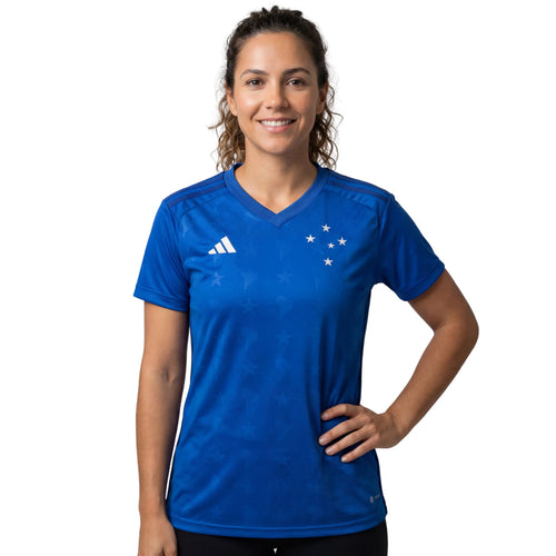 Camisa Cruzeiro Feminina Home 26/27 - Azul