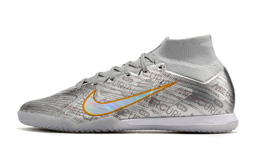 Chuteira Futsal Nike Air Zoom Mercurial Superfly 9 Elite IC Prata 