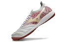 Chuteira Society Mizuno Morelia Neo Sala TF Branca e Vermelha "Charge Pack"