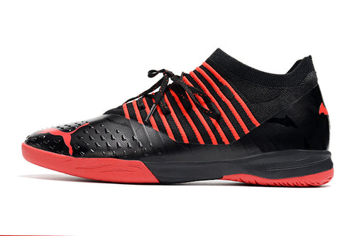 Chuteira Futsal Puma Future Z 1.3 IC Preta e Vermelha 