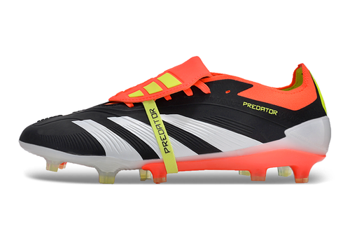 Chuteira Campo Adidas Predator FT 30 Elite FG Preta, Laranja e Branco 