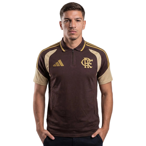 Camisa Flamengo Treino C/Zíper 26/27 - Marrom