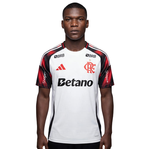 Camisa Flamengo Away 25/26 - Branca C/ Patrocínio