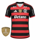 Camisa Flamengo Home 25/26 - Preta e Vermelha C/ Patrocínio