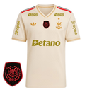 Camisa Flamengo Third 25/26 - Creme C/ Patrocínio