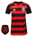 Camisa Flamengo Feminina Home 25/26 - Preta e Vermelha