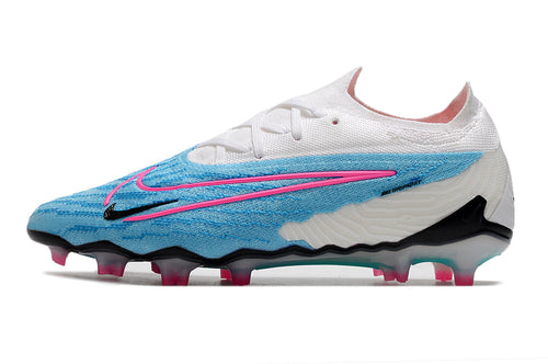 Chuteira Campo Nike Phantom GX Elite FG Azul e Branca 