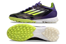 Chuteira Society Adidas F50 TF Roxa e Verde "Fast Reborn Pack"