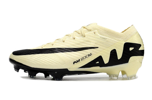 Chuteira Campo Nike Air Zoom Mercurial Vapor 15 Elite FG Bege e Preta 