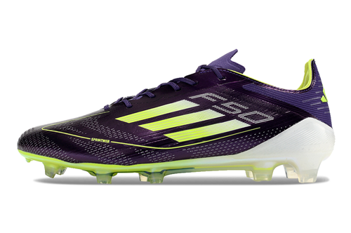 Chuteira Campo Adidas F50 FG Roxa e Verde 