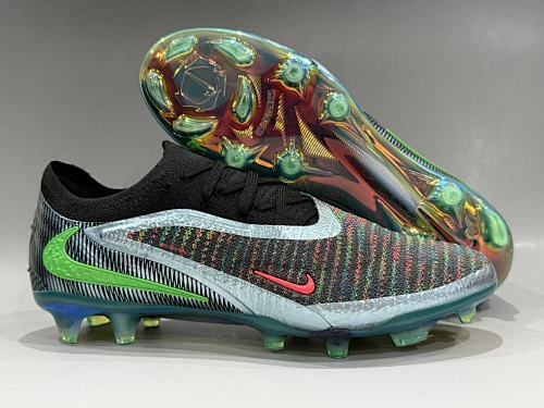 Chuteira Campo Nike Phantom GX III (preta, verde e vermelha)