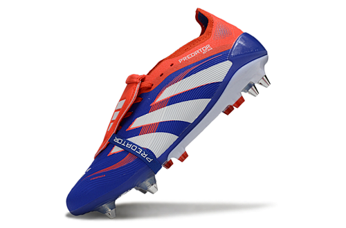 Chuteira Campo PREDATOR ACCURACY+ 25 SG BOOTS (Branco, azul e vermelho)