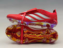 Chuteira Campo Adidas Predator Accuracy (Vermelha e cinza)