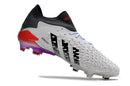 Chuteira Campo Adidas PREDATOR FREAK .1 FG (cinza, branco e vermelho)