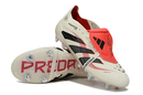 Chuteira Campo PREDATOR ACCURACY+ 25 SG BOOTS (Branco, vermelho e preto)