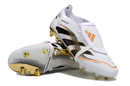 Chuteira Campo PREDATOR ACCURACY+ 25 SG BOOTS (Branco, preto e dourado)