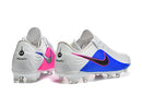 Chuteira Campo Nike Tiempo Legend XI Elite (branco, azul e rosa)