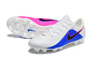 Chuteira Campo Nike Tiempo Legend XI Elite (branco, azul e rosa)