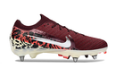 Chuteira Campo Nike Air Zoom Mercurial Vapor 16 Elite SG (Vinho, prata e branco)