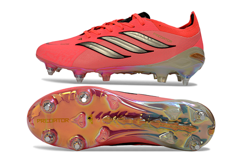 Chuteira Campo PREDATOR ACCURACY+  26 SG BOOTS (Preto, prata e rosa)