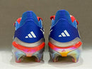 Chuteira Campo Adidas Predator Accuracy (azul, branco e vermelho)
