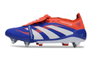Chuteira Campo PREDATOR ACCURACY+ 25 SG BOOTS (Branco, azul e vermelho)