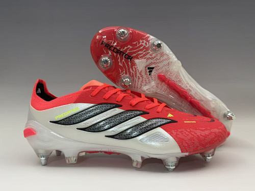 Chuteira Campo PREDATOR ACCURACY+  26 SG BOOTS (Vermelho, preto e branco)